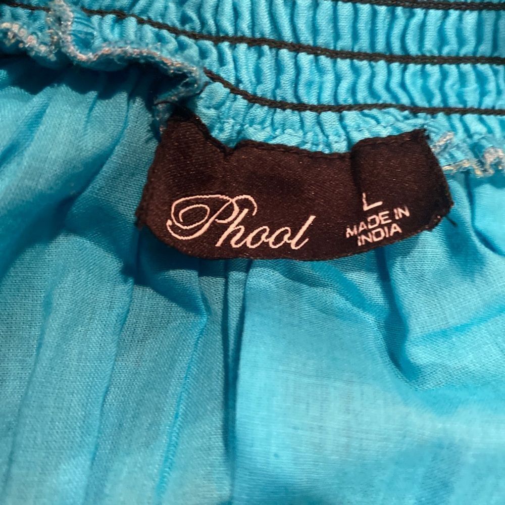 Phool Dress Size Large MIDI Peasant Colorful - Picture 6 of 14